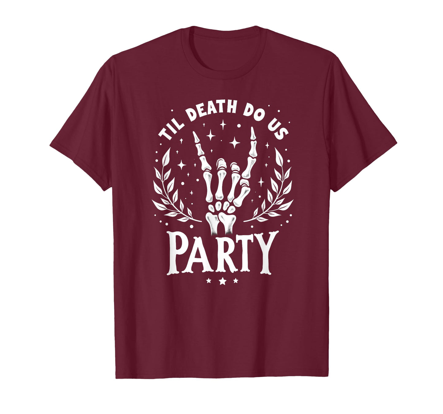 Rock Hand Wedding Bachelorette Til Death Do Us Halloween T-Shirt