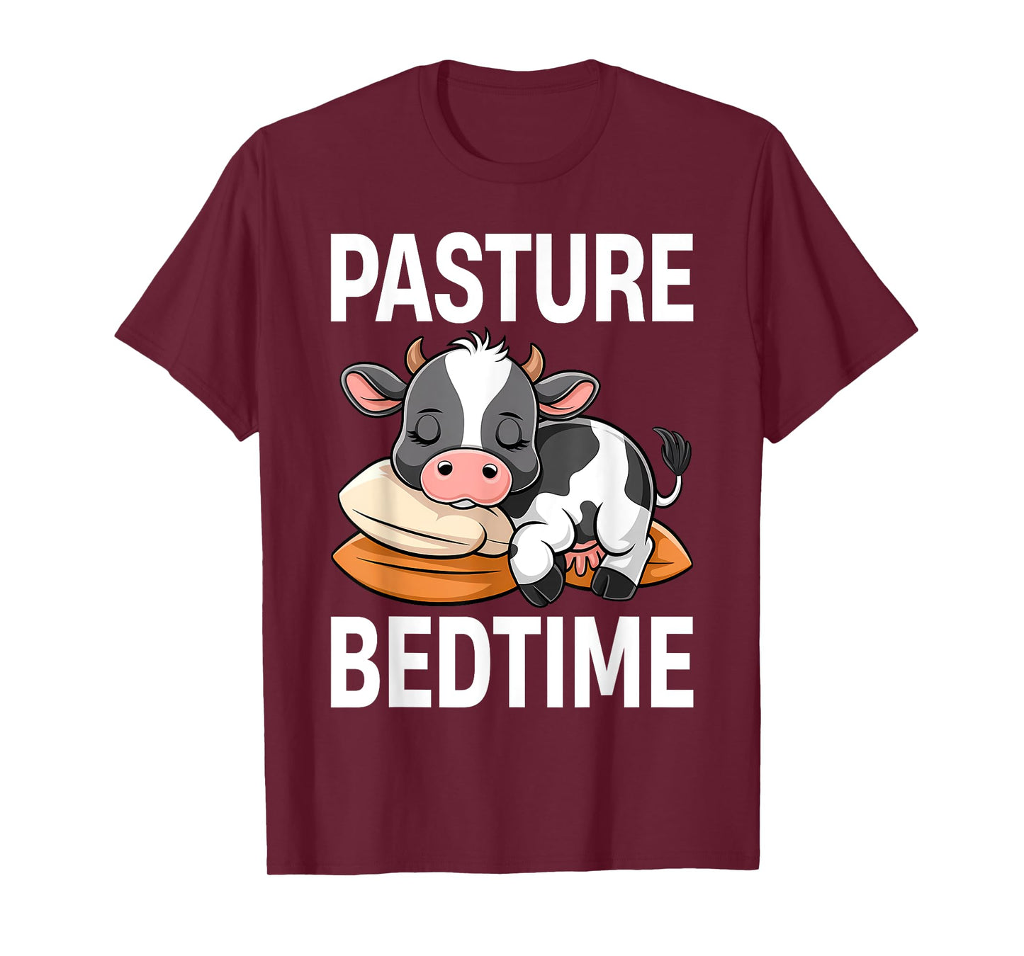 Funny Pasture Bedtime Cute Cow Pajamas PJ Sleep T-Shirt