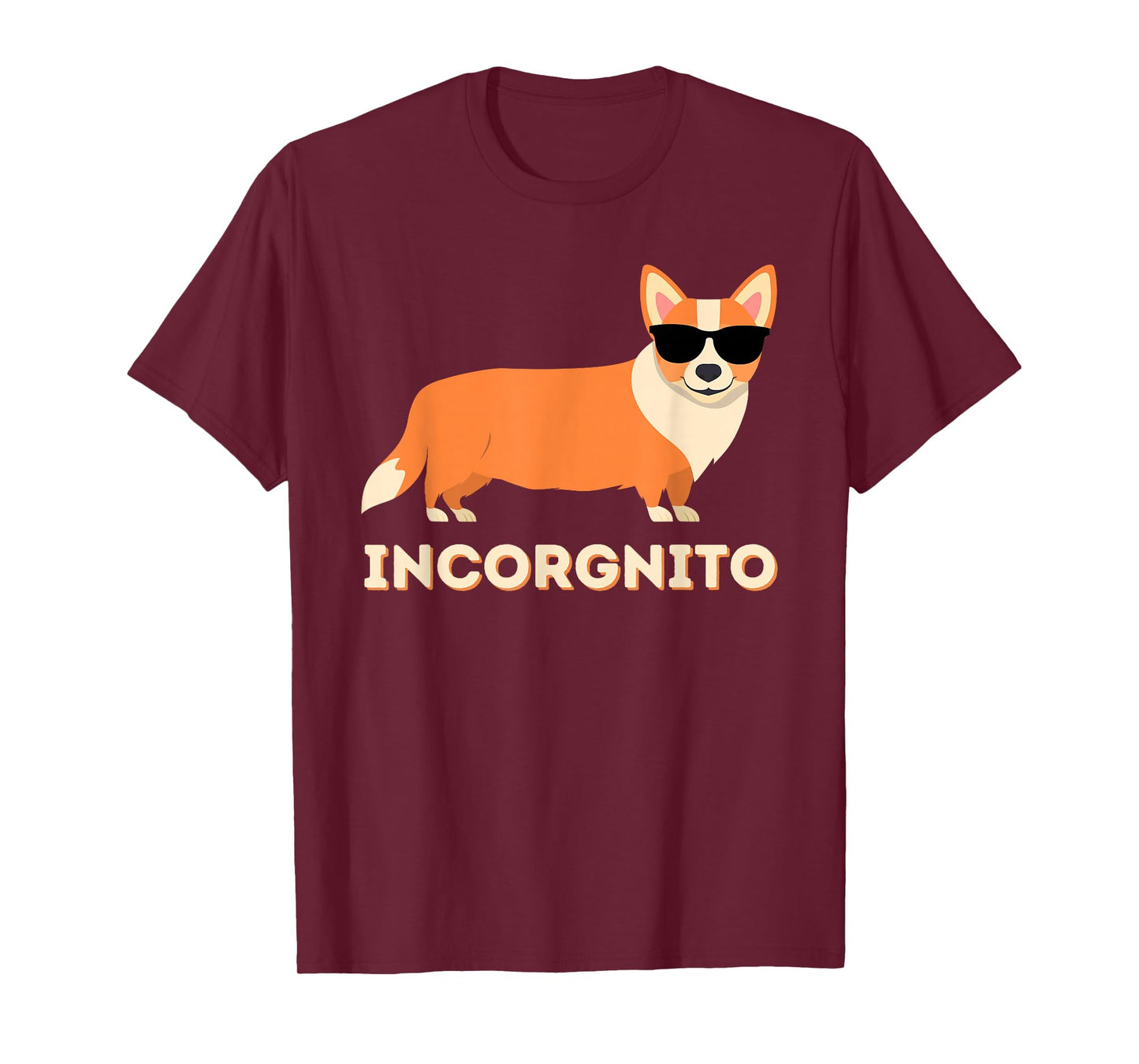 Incorgnito - Funny Welsh Corgi Owner Dog Lover T-Shirt Small