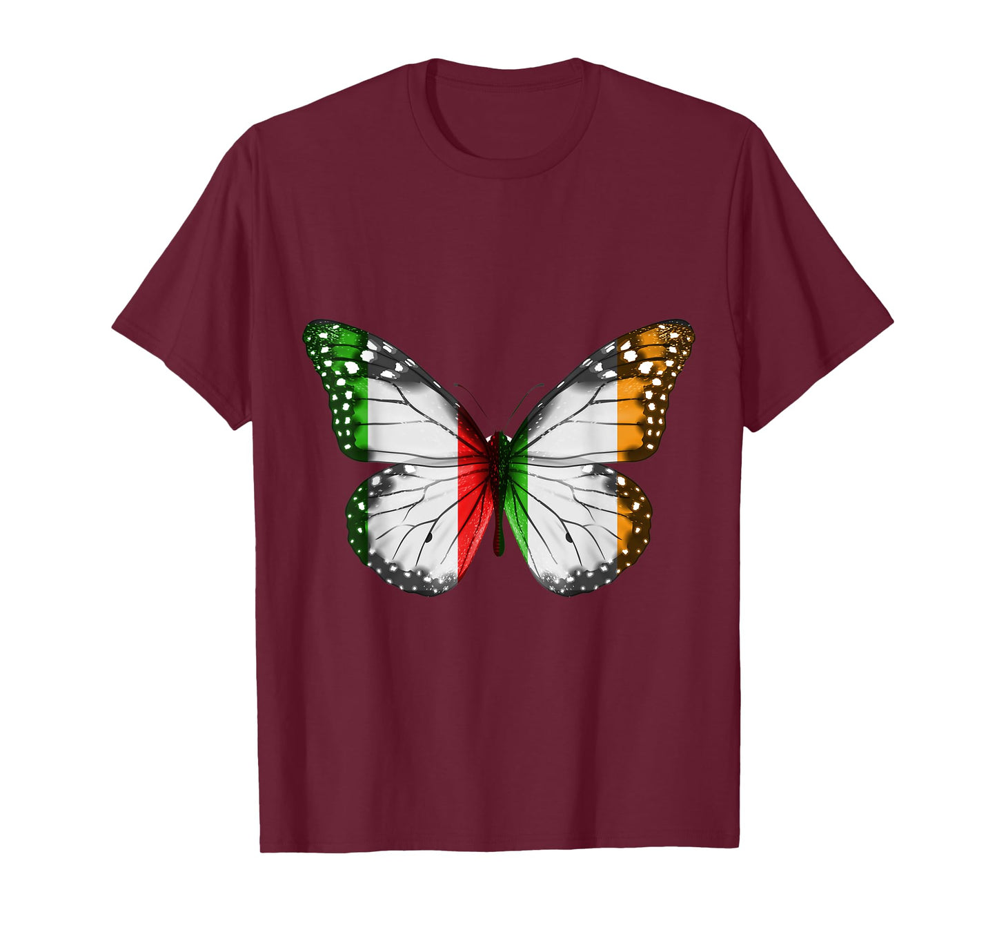 Italian Irish Flag Butterfly T-Shirt