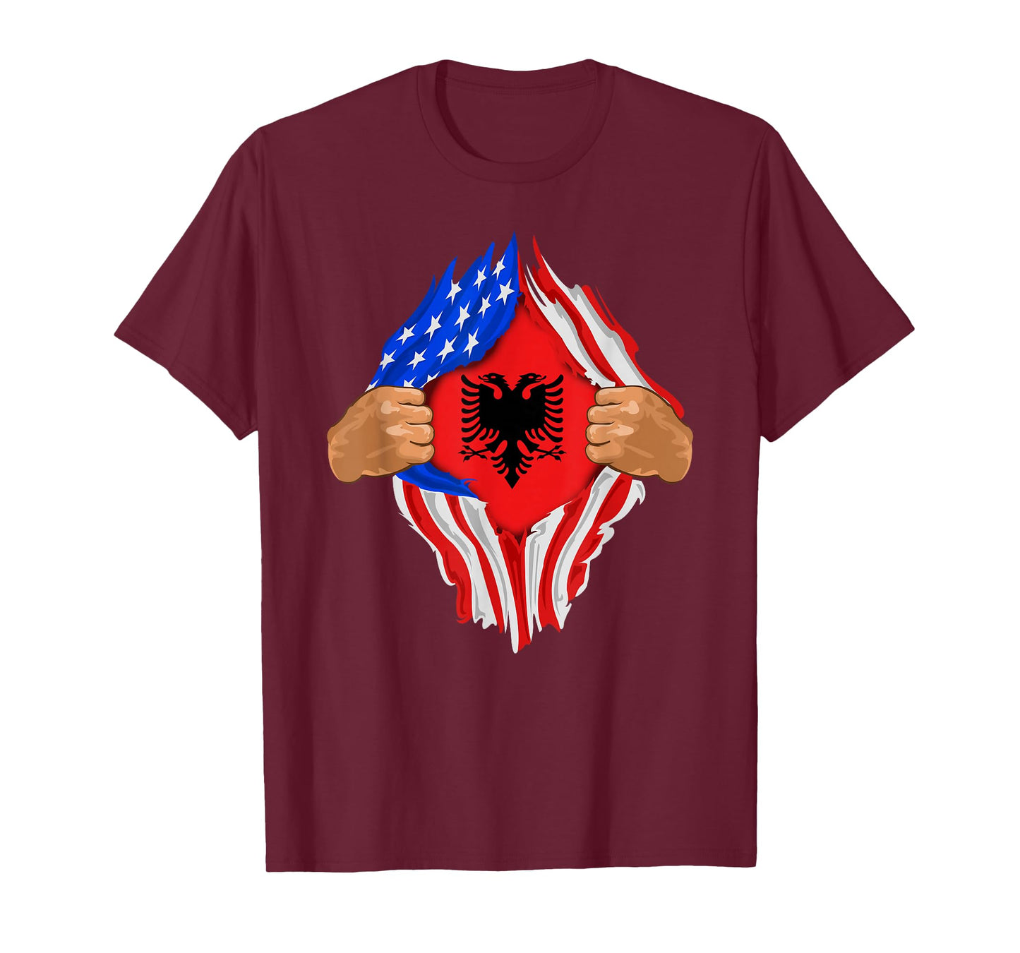 Albanian Blood Inside Me T-Shirt | Albania Flag Gift T-Shirt