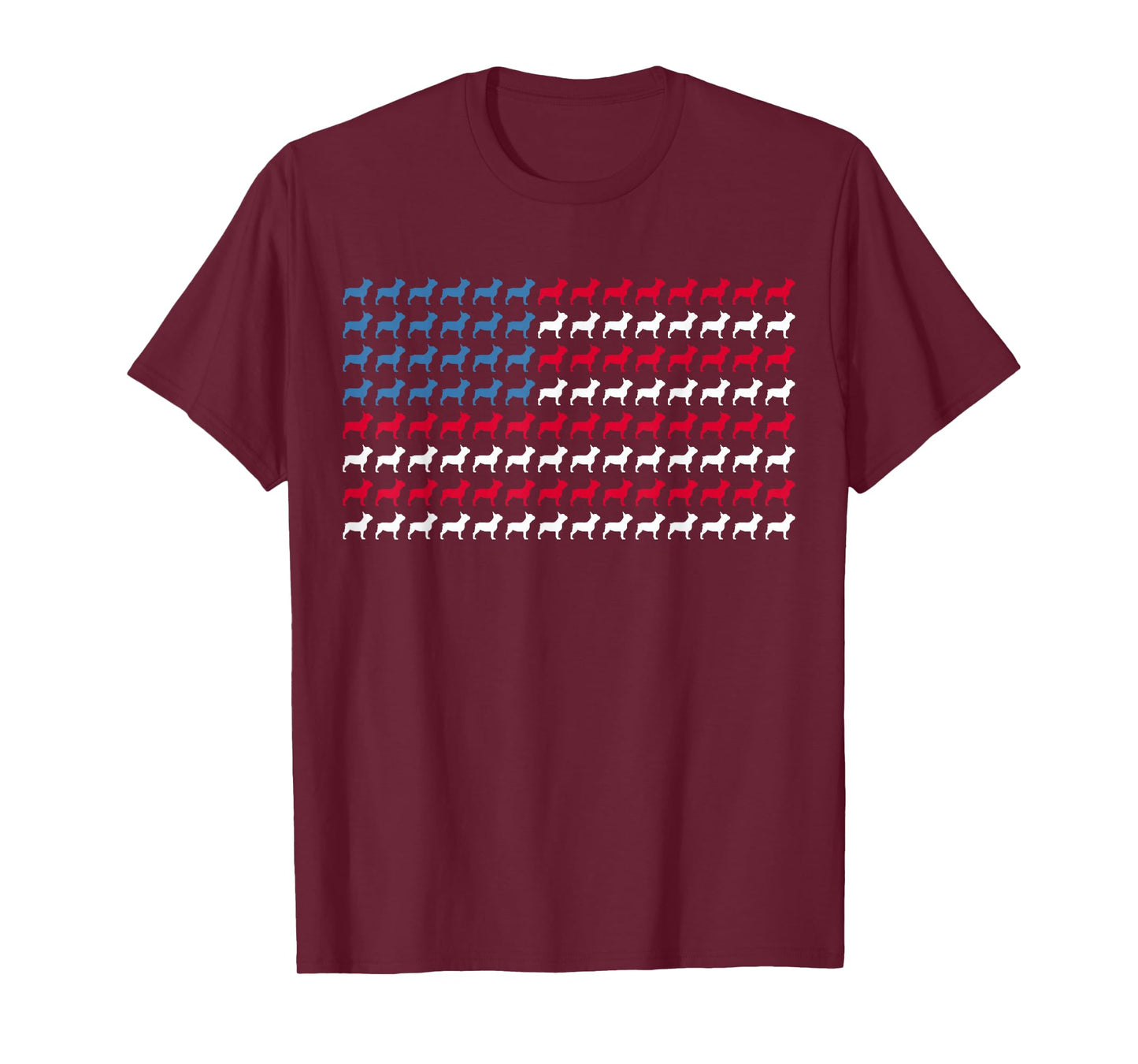 French Bulldog Patriotic American Flag Frenchie 4th Of July Men Women Kids T-Shirt