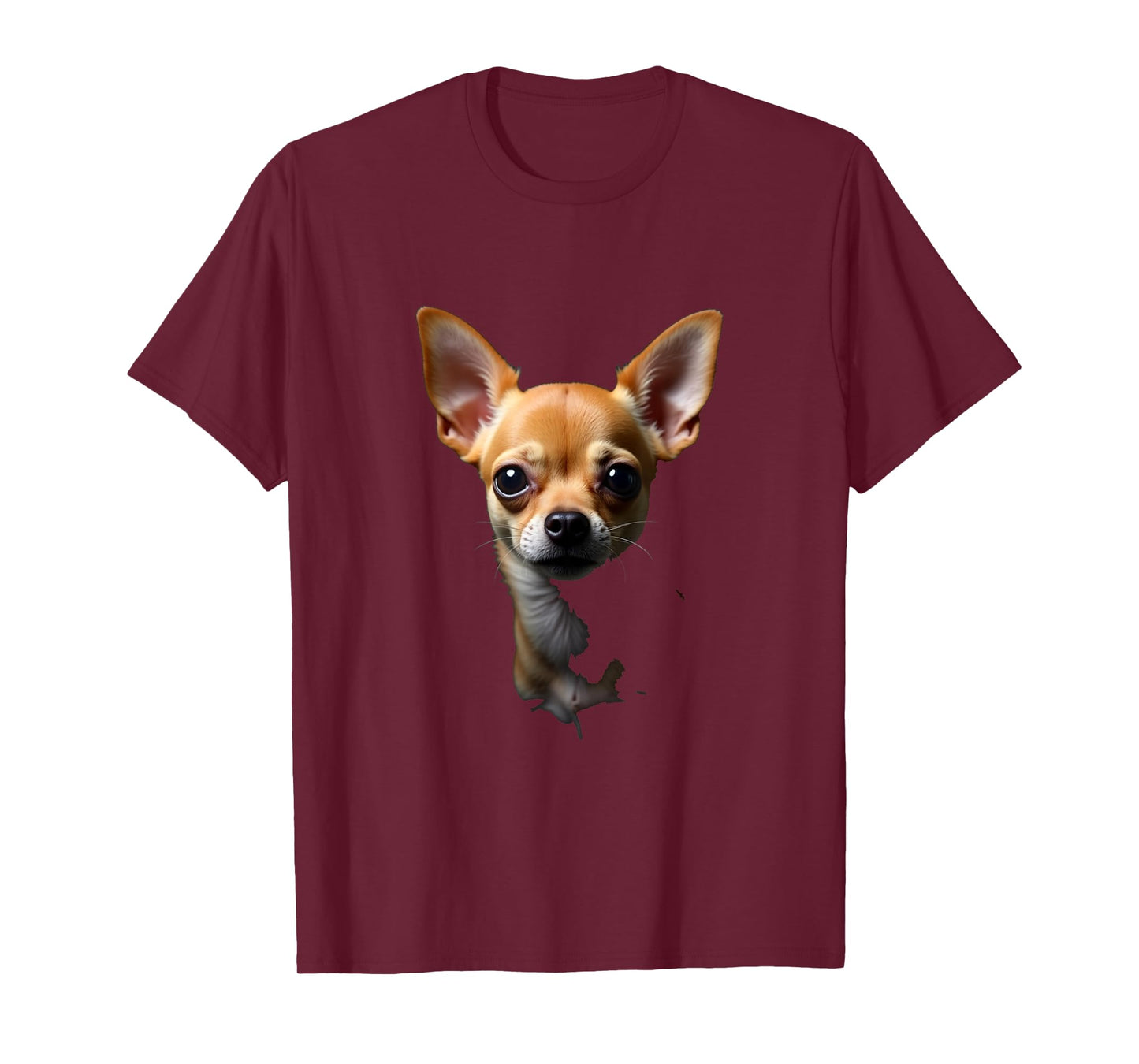 Black Chihuahua Dog Chihuahua Face T-Shirt