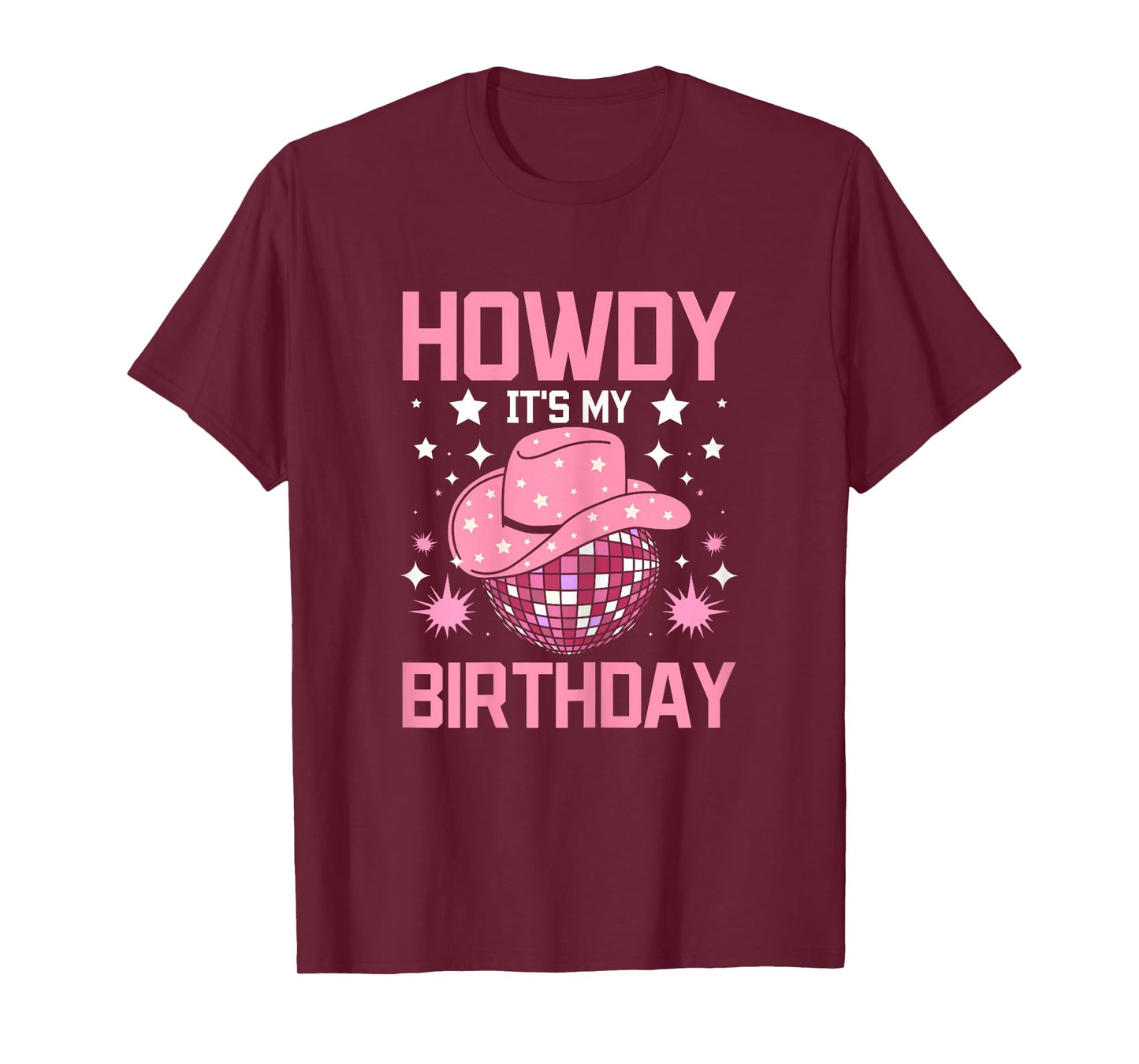 Western howdy its my Birthday disco cowgirl T-Shirt