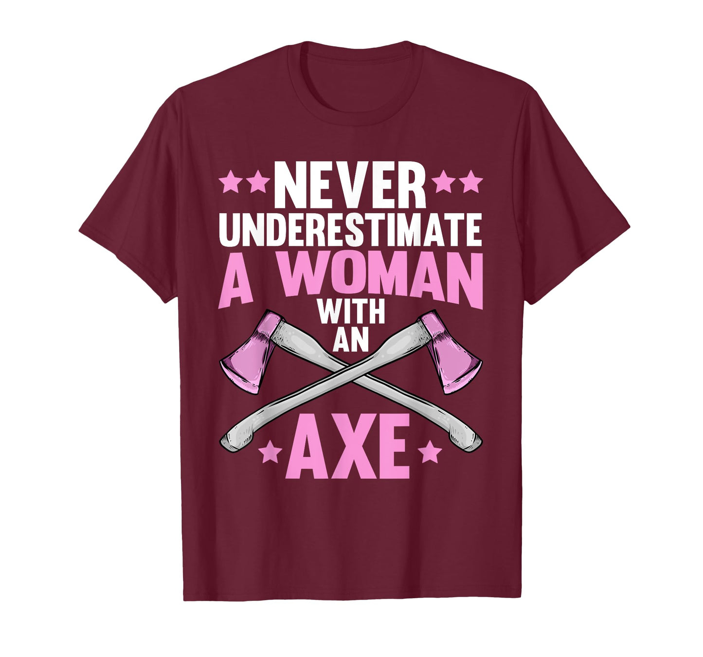 Cool Axe Throwing For Women Girls Ax Thrower Tree Lumberjack T-Shirt