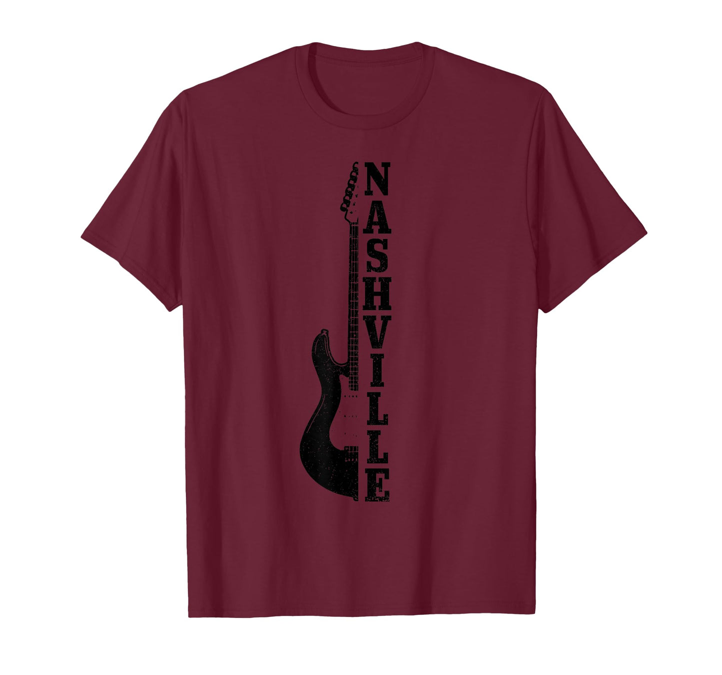 Nashville Tennessee Vintage Country Music City Guitar T-Shirt