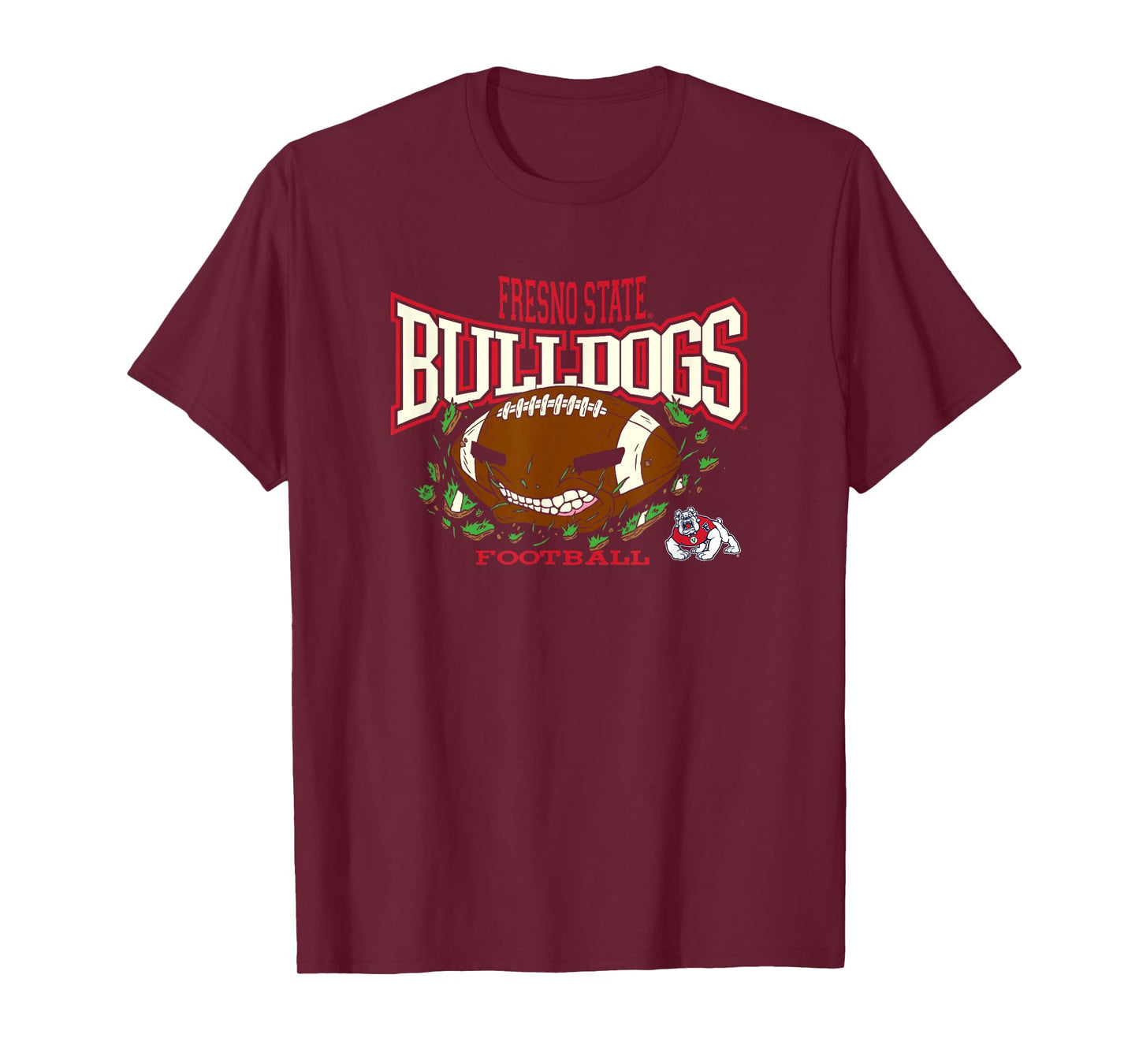 Fresno State Bulldogs Football Bite Black T-Shirt
