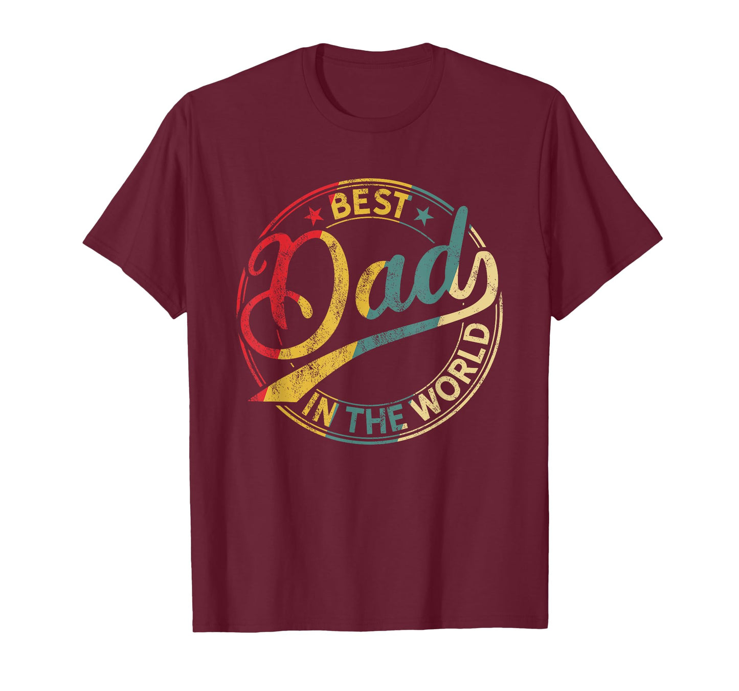 Best Dad in the World Father's Day Vintage Dad T-Shirt