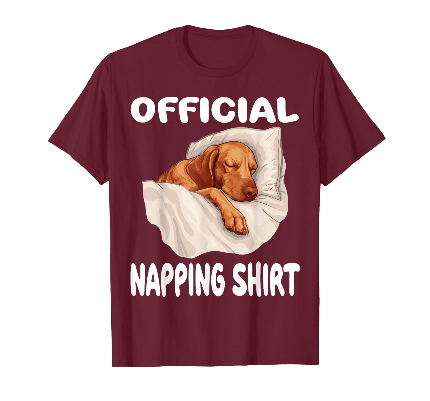Redbone Coonhound Dog Official Napping shirt Pajamas T-Shirt