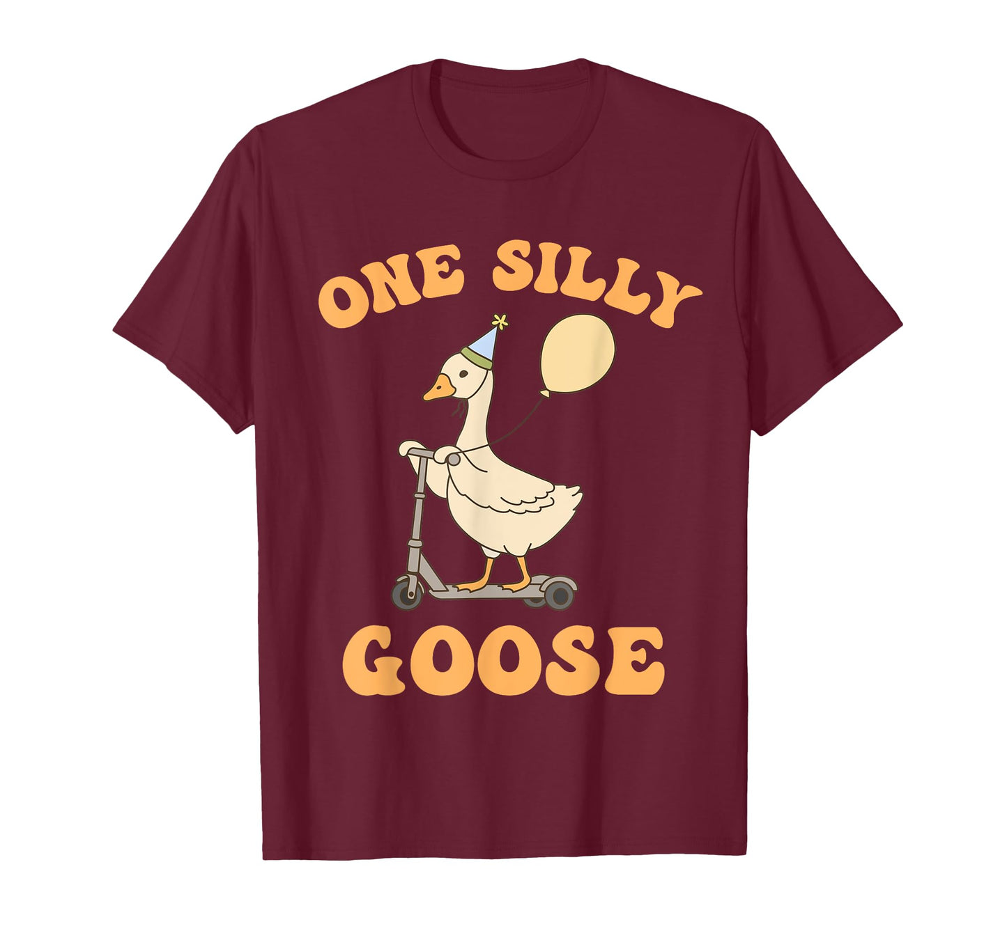 Funny 1st First Birthday One Silly Goose Family Matching T-Shirt