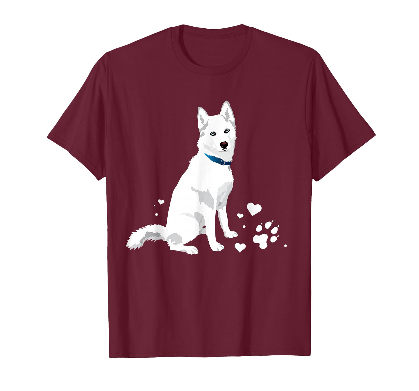 Cute White Siberian Husky - Sweet White Snow Dog T-Shirt