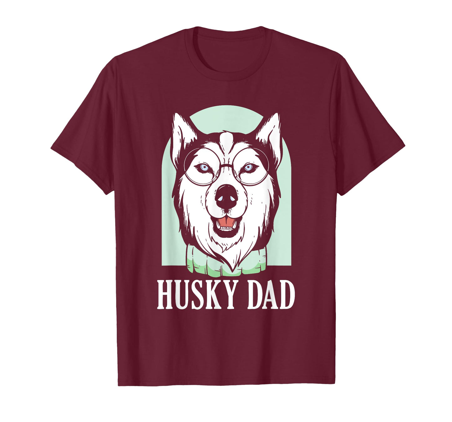 Husky Dad Huskies Lover Owner Dog Husky Father Daddy Papa T-Shirt
