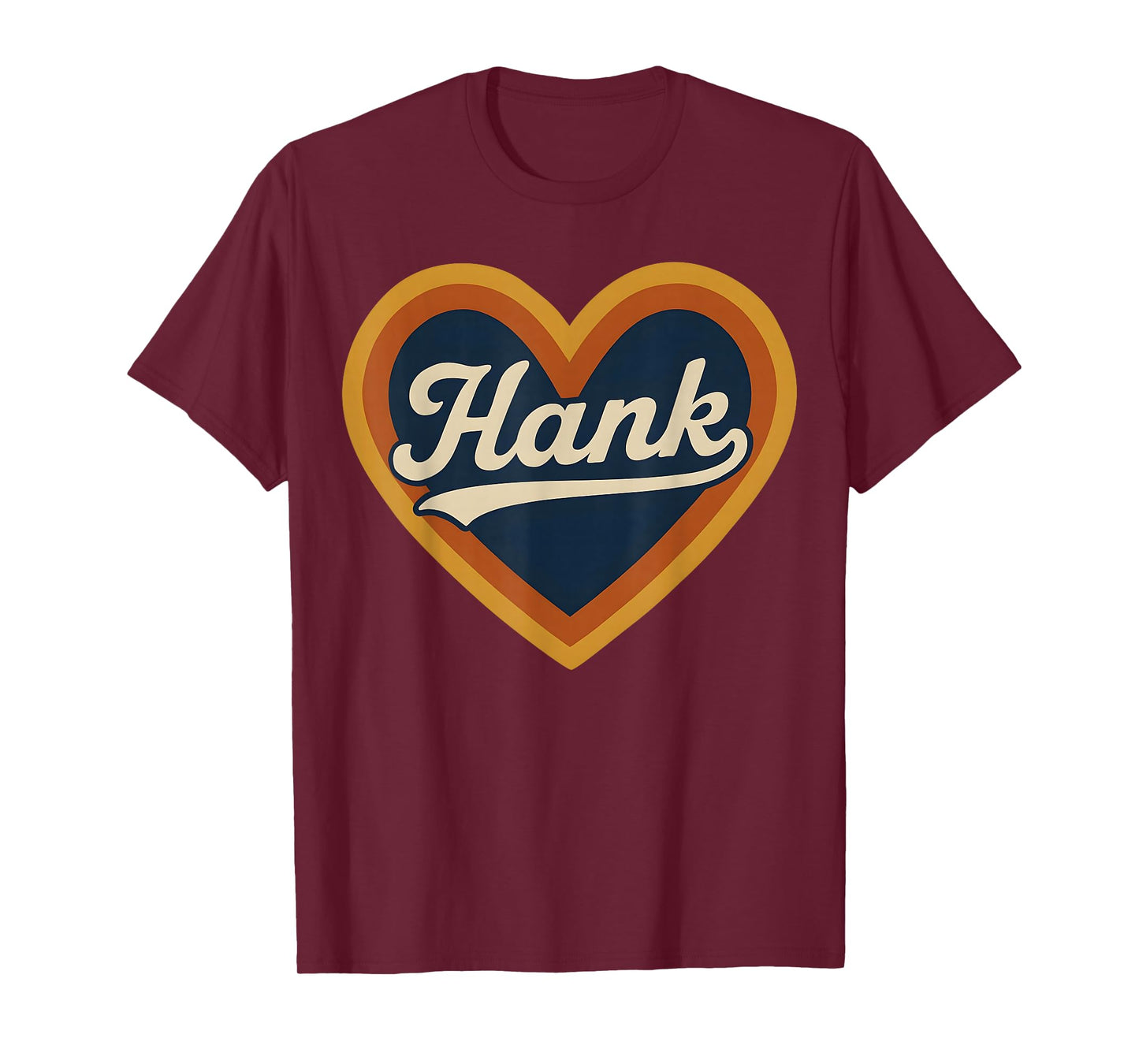 Hank Retro Heart Country Music Design Gift For Men Women Kid T-Shirt