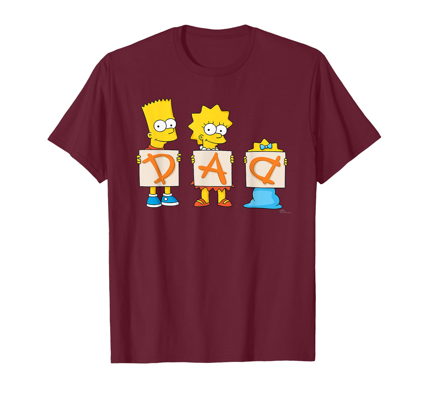 The Simpsons Father's Day Bart Lisa Maggie Dad Birthday Gift T-Shirt