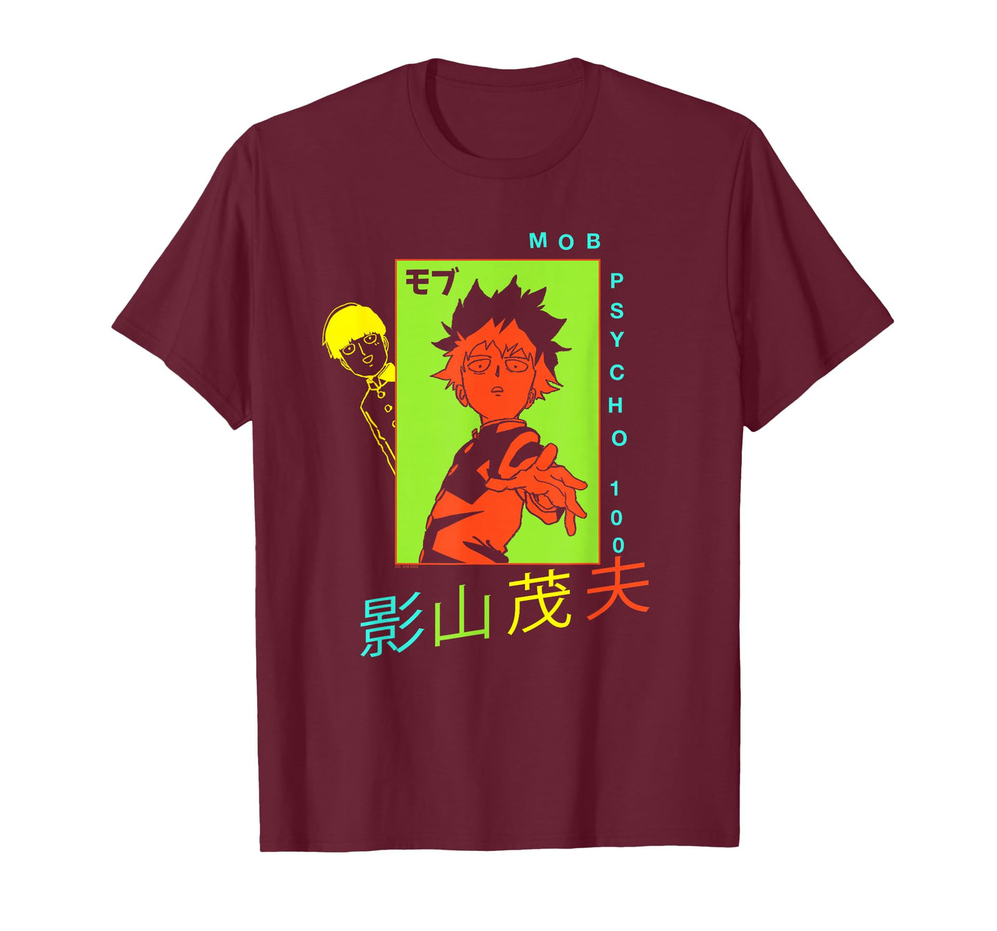 Mob Psycho 100 Neon Colors Collage Anime T-Shirt
