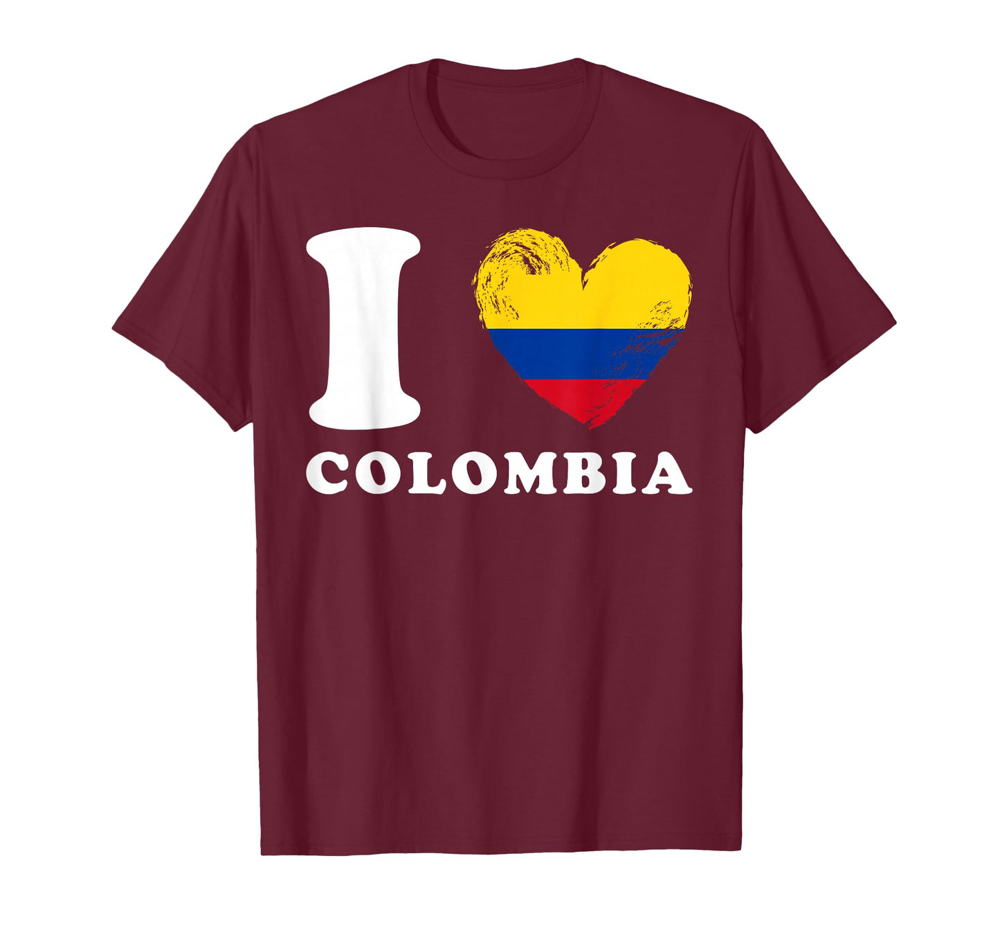 I Love Colombia - Heart Flag Colombia T-Shirt