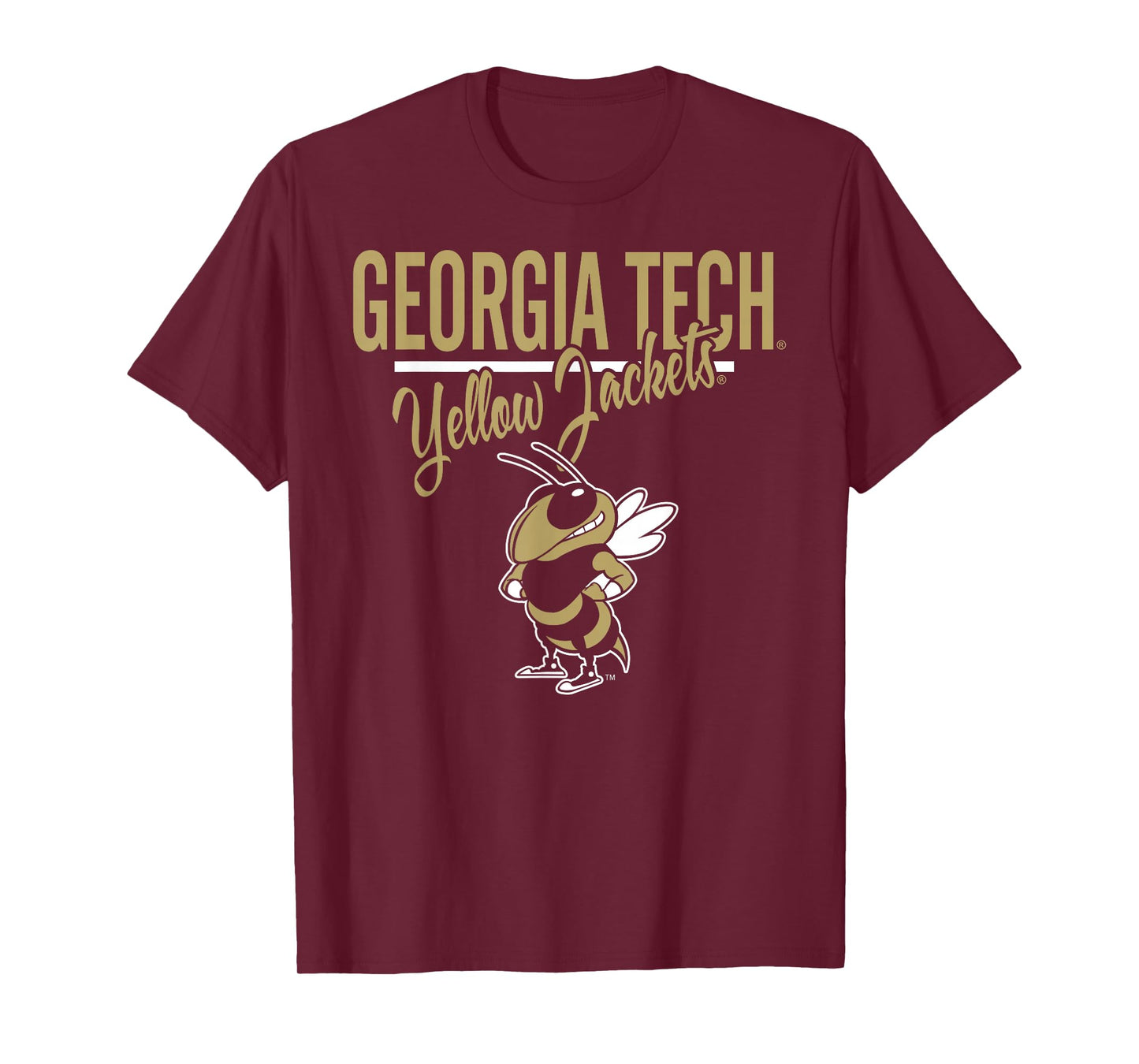 Georgia Tech Yellow Jackets Mascot Navy Officially Licensed T-Shirt