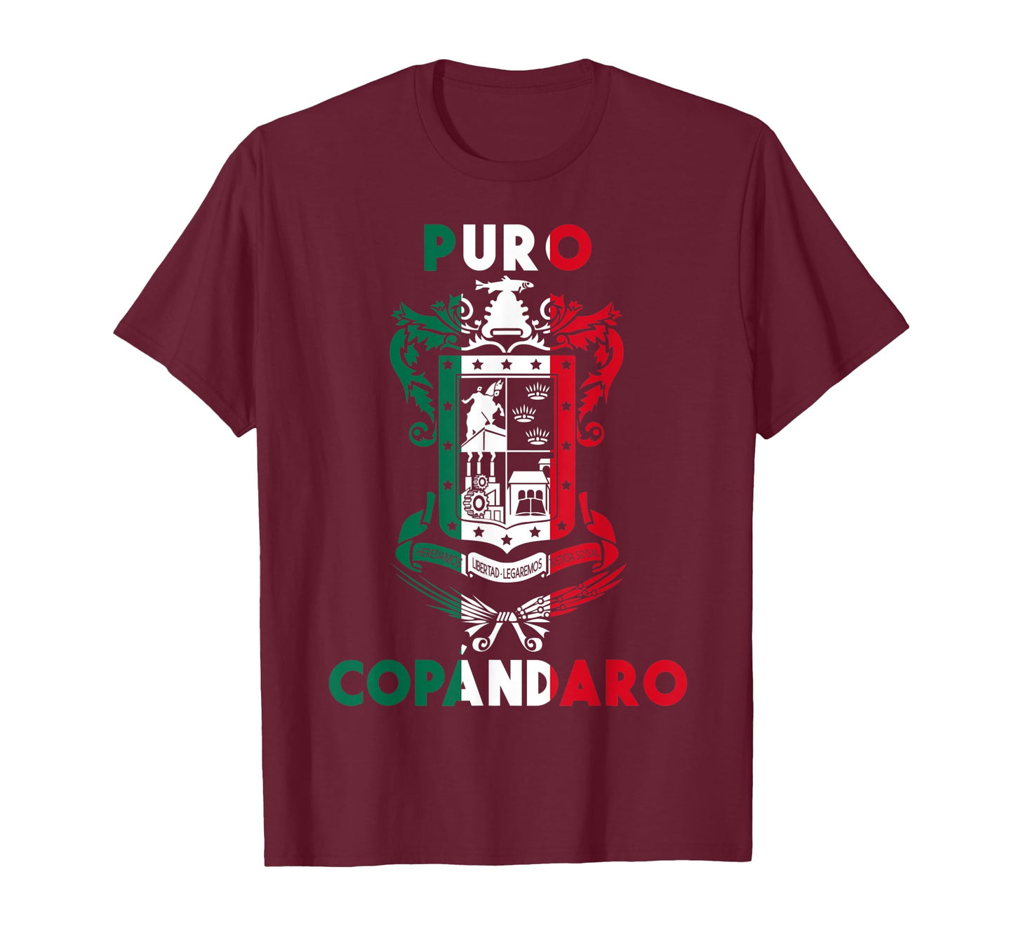 Copándaro Michoacan Mexico Escudo Y Lema Arte Emblem Merch T-Shirt
