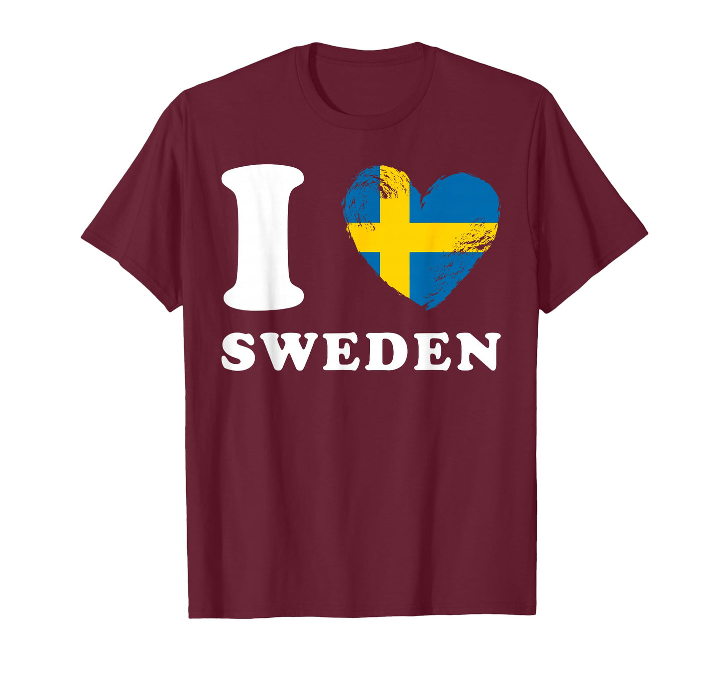 I Love Sweden - Heart Flag Sweden T-Shirt