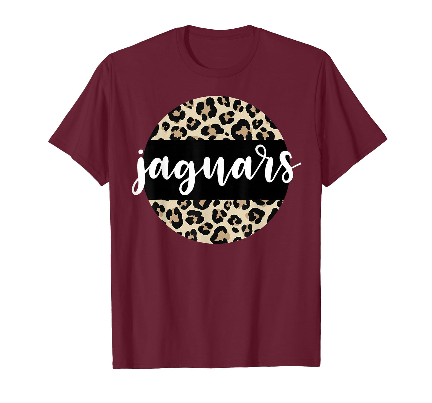 Leopard Print Jaguars Team Mascot School Spirit Game Night T-Shirt