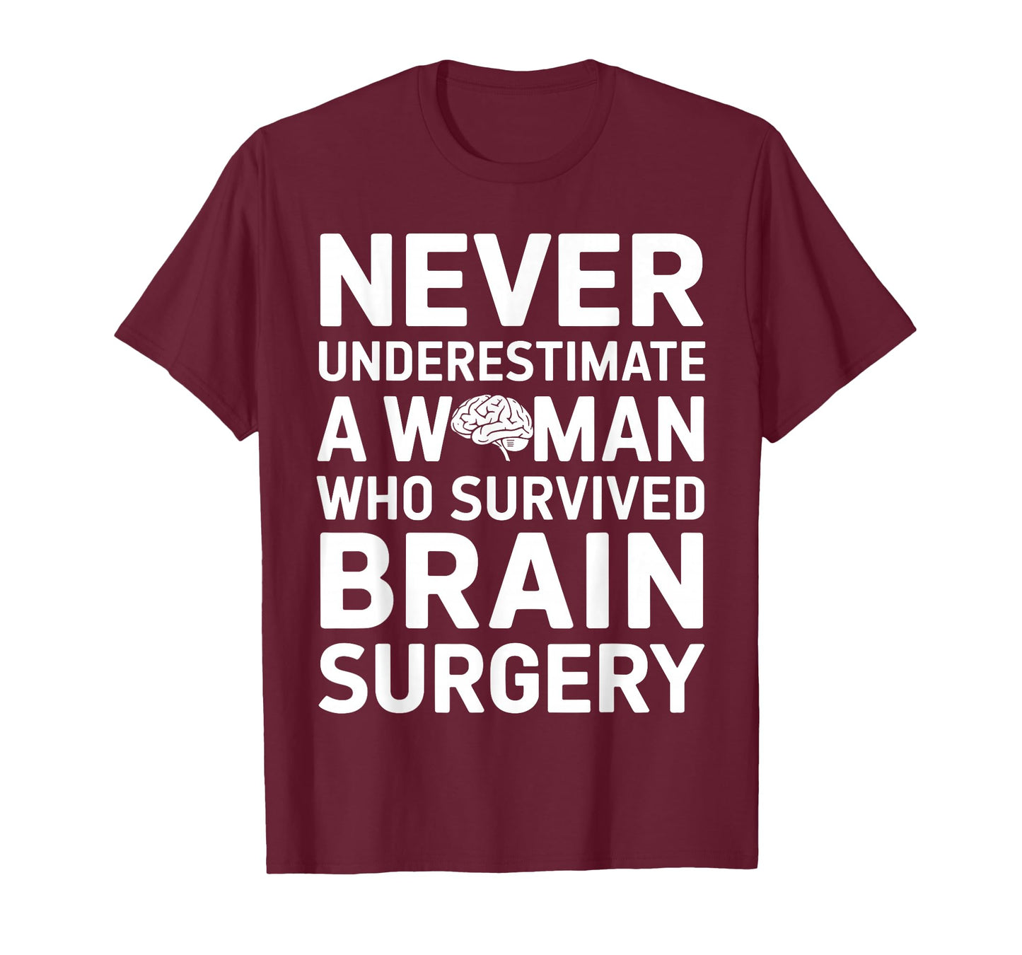 Cute Brain Surgery Art for Women Brain Tumor Cancer Survivor T-Shirt