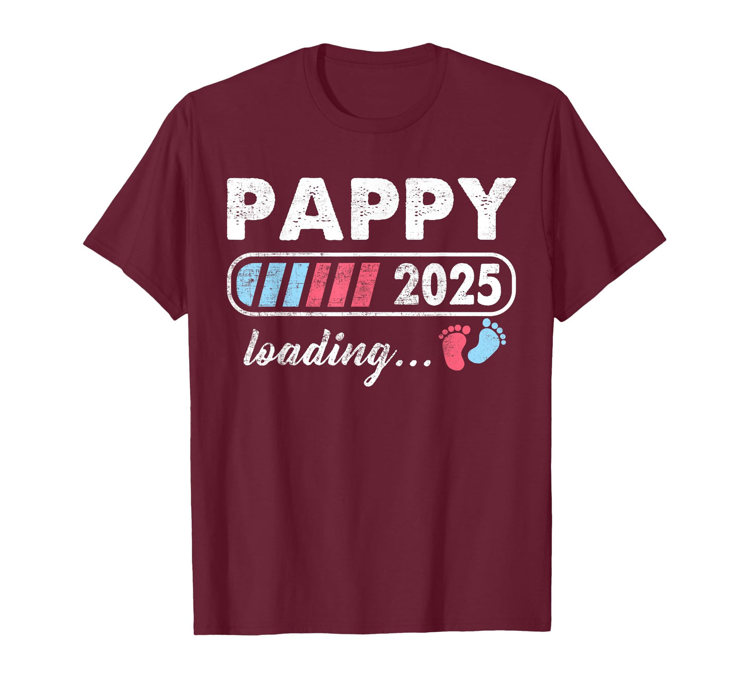 Pappy 2025 Loading a Girl or a Boy Baby Announcement T-Shirt