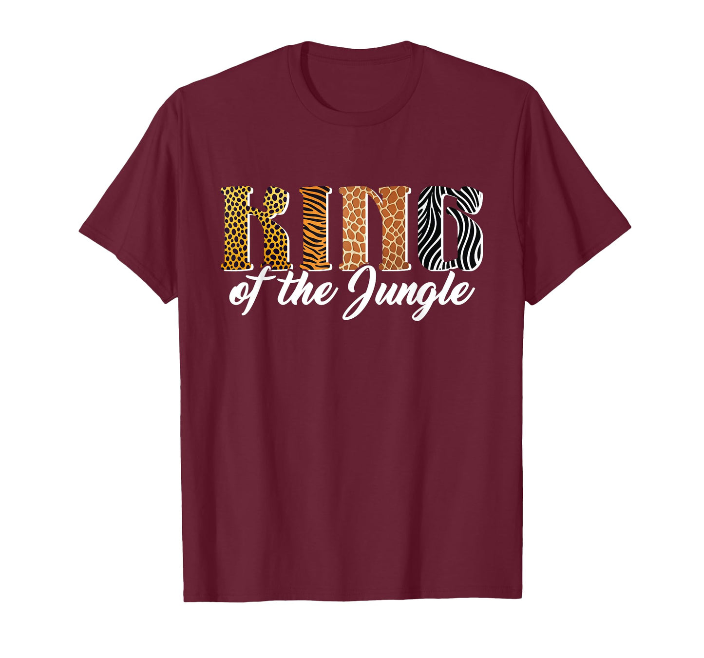 King of the Jungle Safari Animal Birthday Matching Men Boys T-Shirt