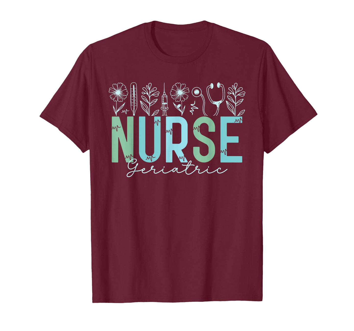 Geriatric Caregiver Geriatric Nurse Nursing Women T-Shirt