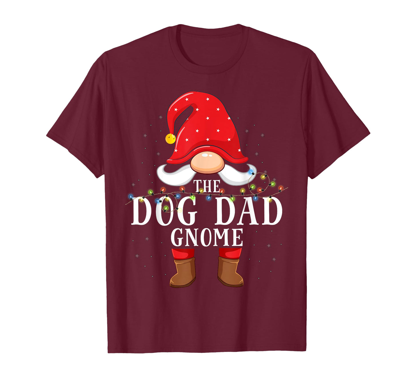 Dog dad Gnome Matching Christmas Family Pajama T-Shirt