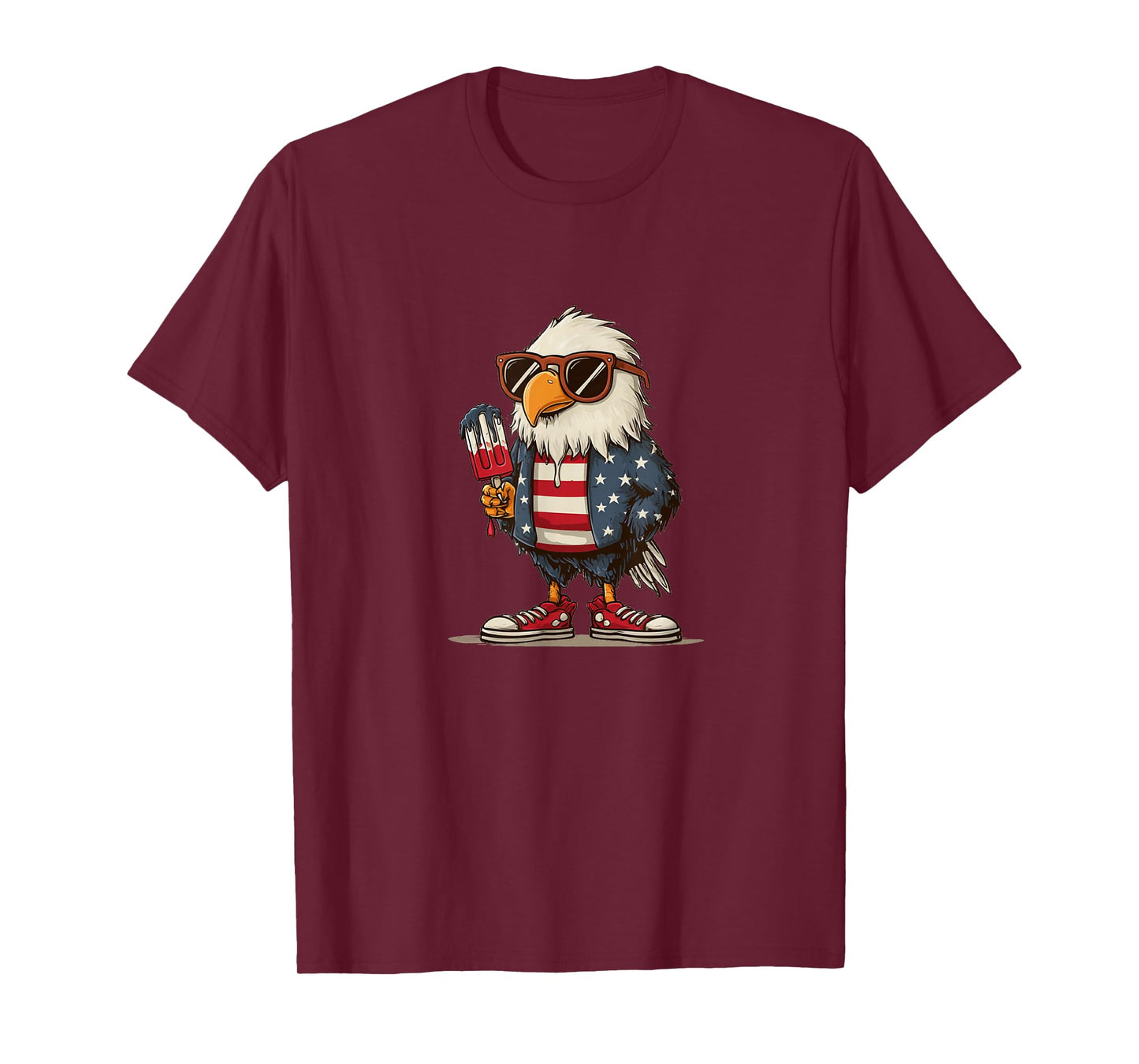 Cool Looking Eagle in Leather Jacket Costume T-Shirt