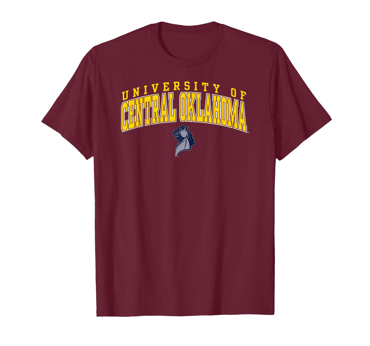 Central Oklahoma Bronchos Arch Over Blue Officially Licensed T-Shirt