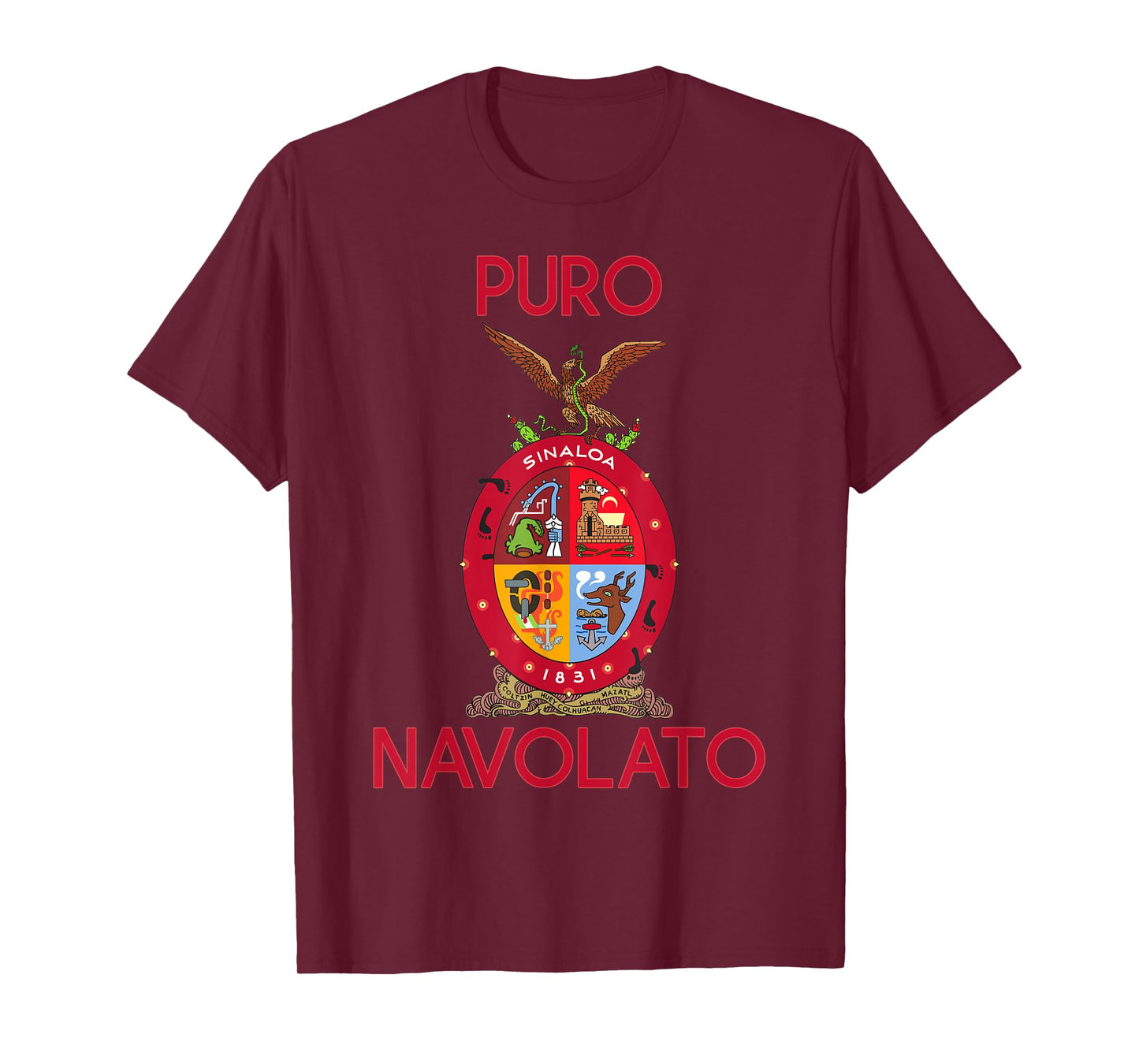 Navolato Sinaloa Estado De Mexico Escudo Eagle Aguila T-Shirt