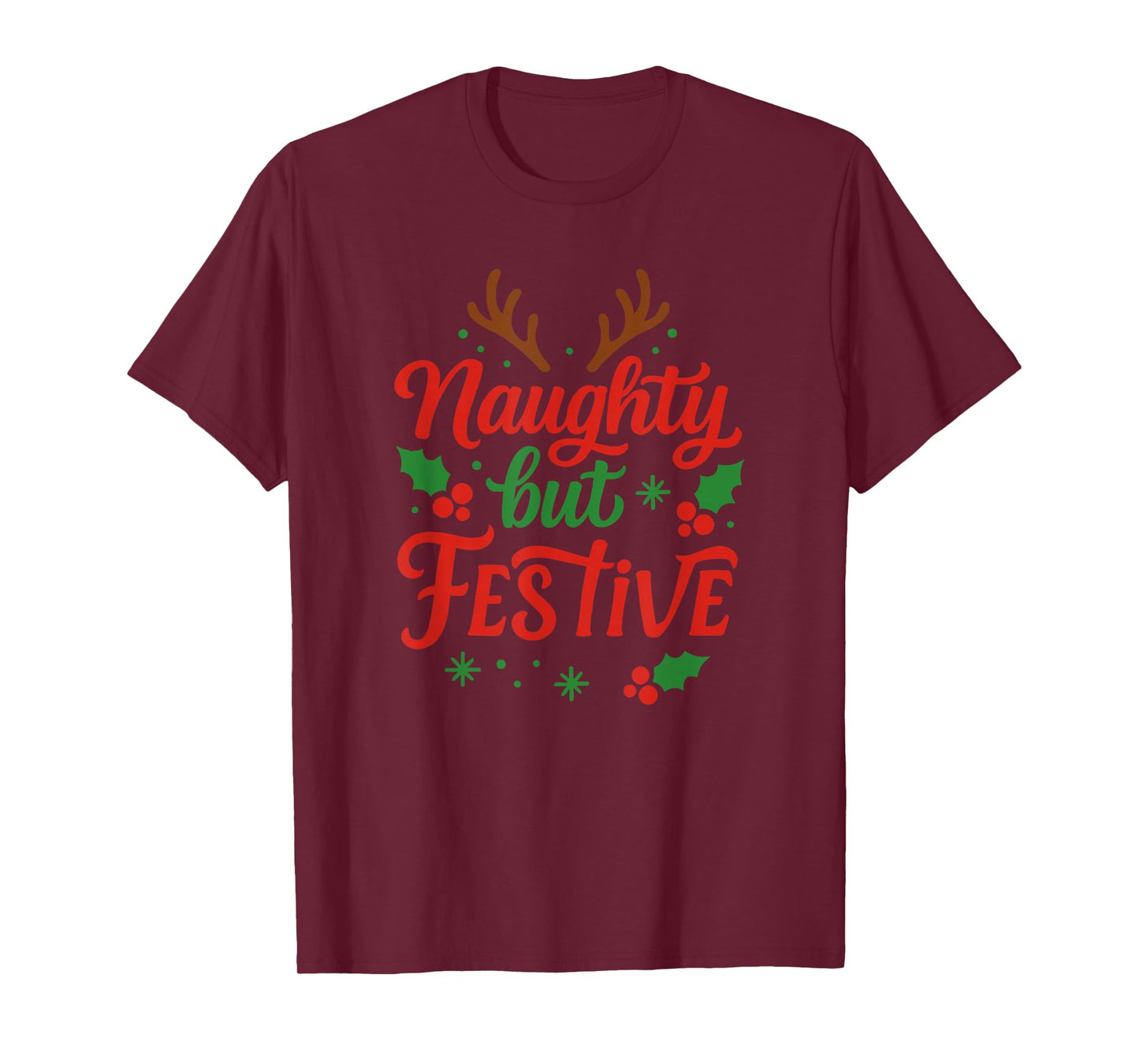 Naughty but Festive Speech for Funny Christmas T-Shirt