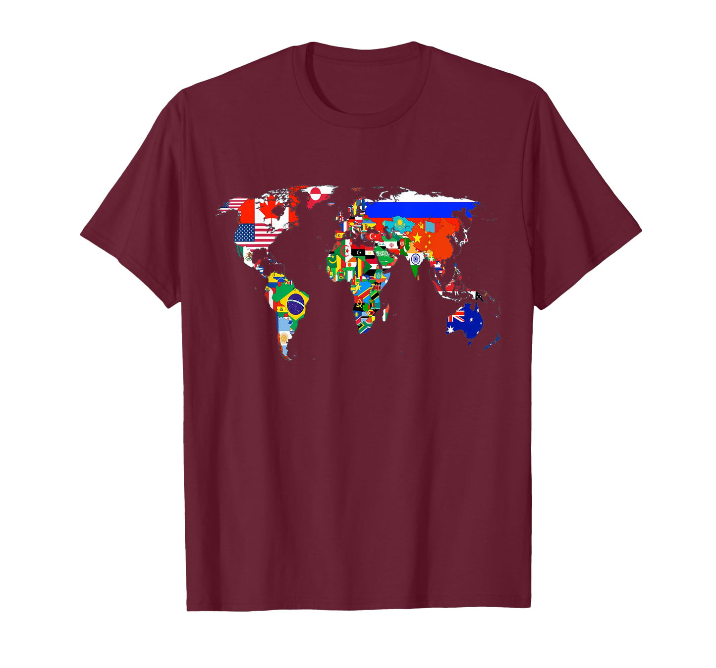 World Map Country Flag Atlas T-Shirt