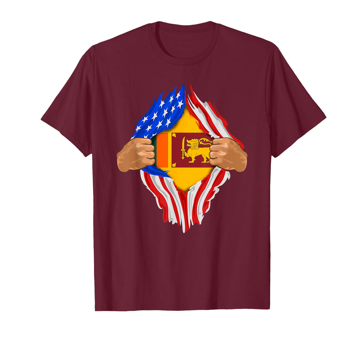 Sri Lankan Blood Inside Me T-Shirt | Sri Lanka Flag Gift T-Shirt