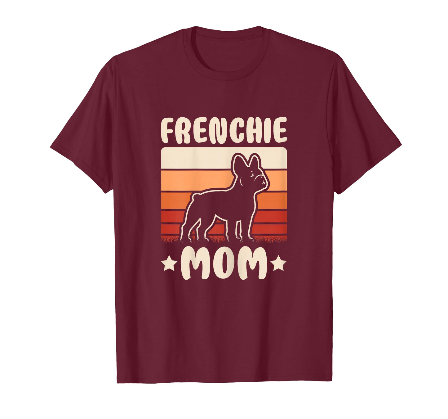 Frenchie Mom Retro French Bulldog Lover Mommy Women T-Shirt