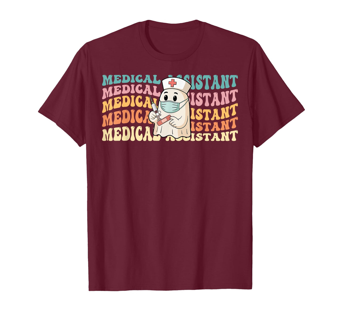 Medical Assistant Healthcare Worker Spooky Nurse Halloween T-Shirt