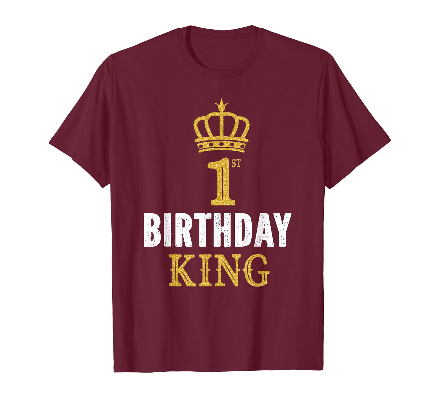 Happy 1st Birthday King 1 Year Old Party Ideas For Boys T-Shirt
