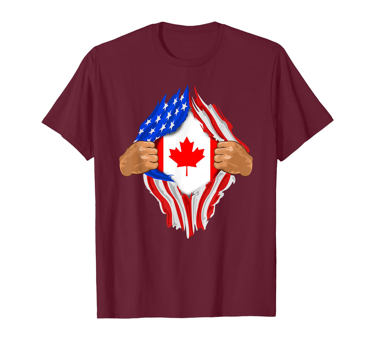 Canadian Blood Inside Me T-Shirt | Canada Flag Gift T-Shirt