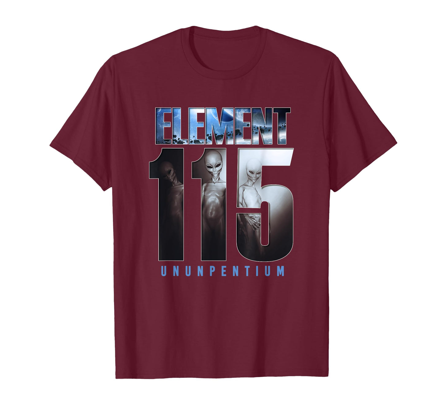 Element 115 - Ununpentium, Alien UFO, Area 51, Flying Saucer T-Shirt