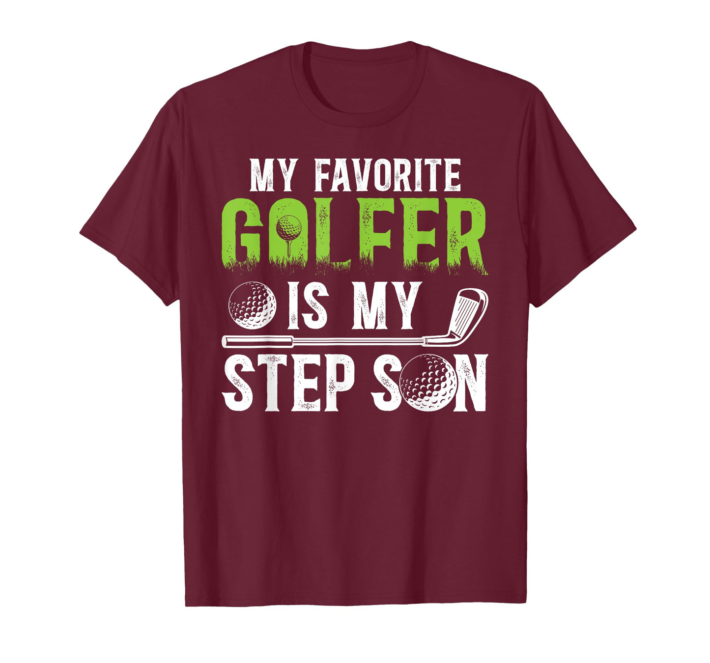 Proud Golf Step-Dad Golf Player Stepfather Golfer Stepdad T-Shirt