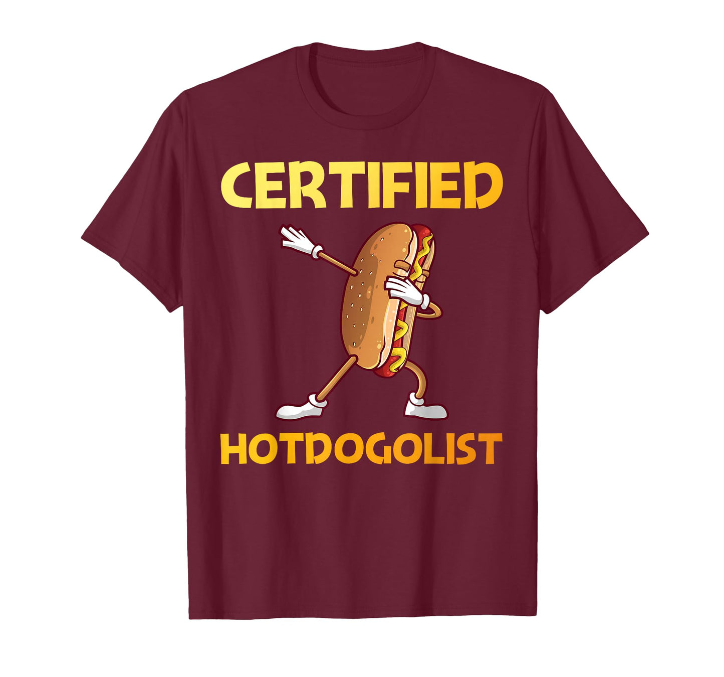 Cool Hotdog Outfit for Men Women Adult Hotdog Hot Dog Lover T-Shirt