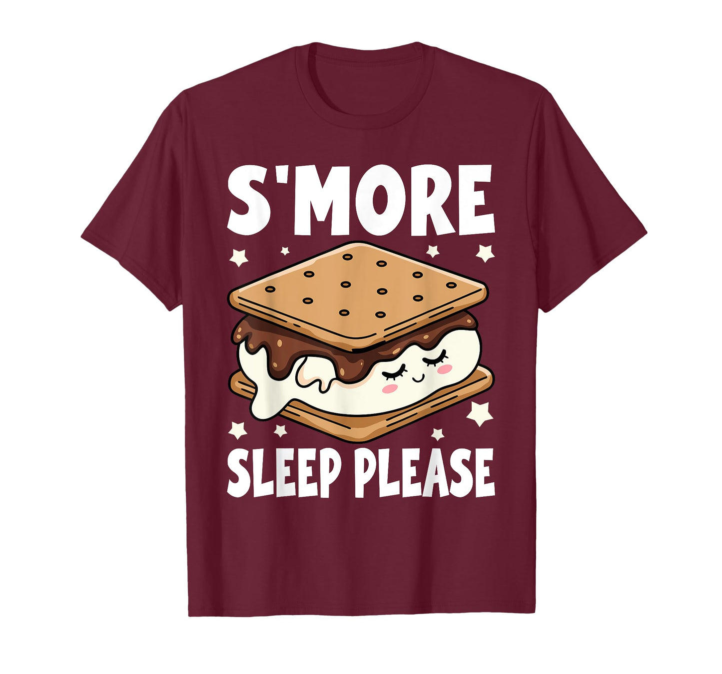 S'more Sleep I Marshmallow Pajamas for Boys Girls Camping T-Shirt