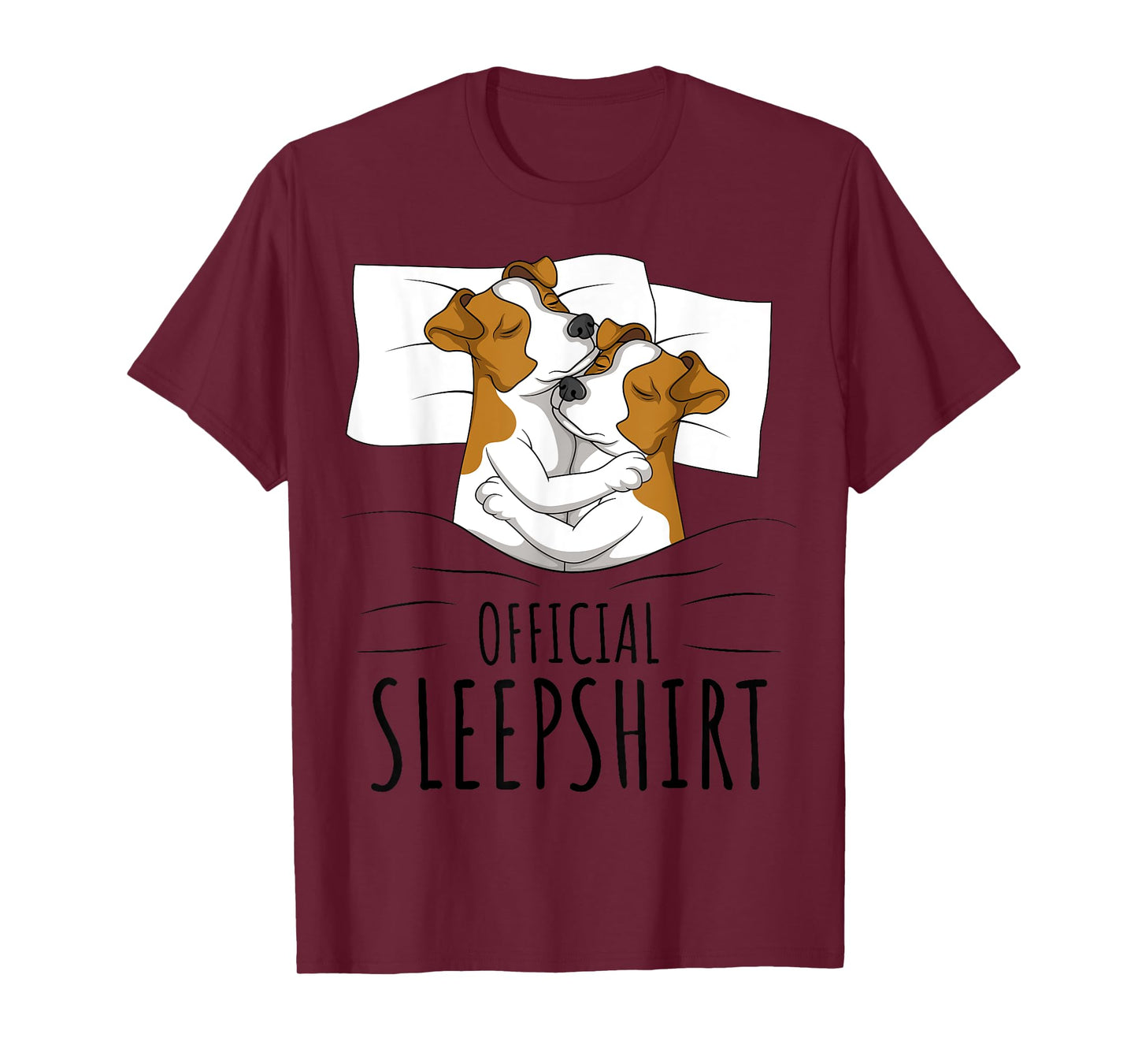 Sleeping Jack Russell Terrier Pyjamas Official Sleepshirt T-Shirt