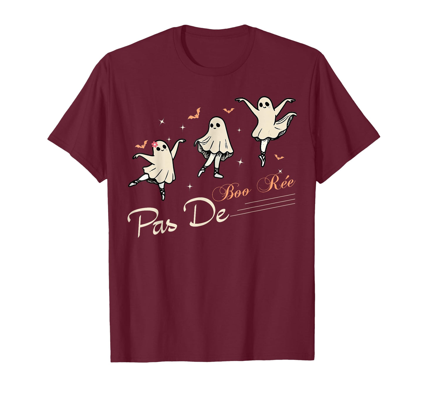 Pas de BOO-rée Ghost Ballet Dancer Halloween Dance Teacher T-Shirt