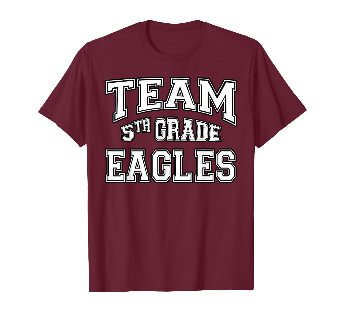 Team 5th Fifth Grade Eagles Student Back To School T-Shirt
