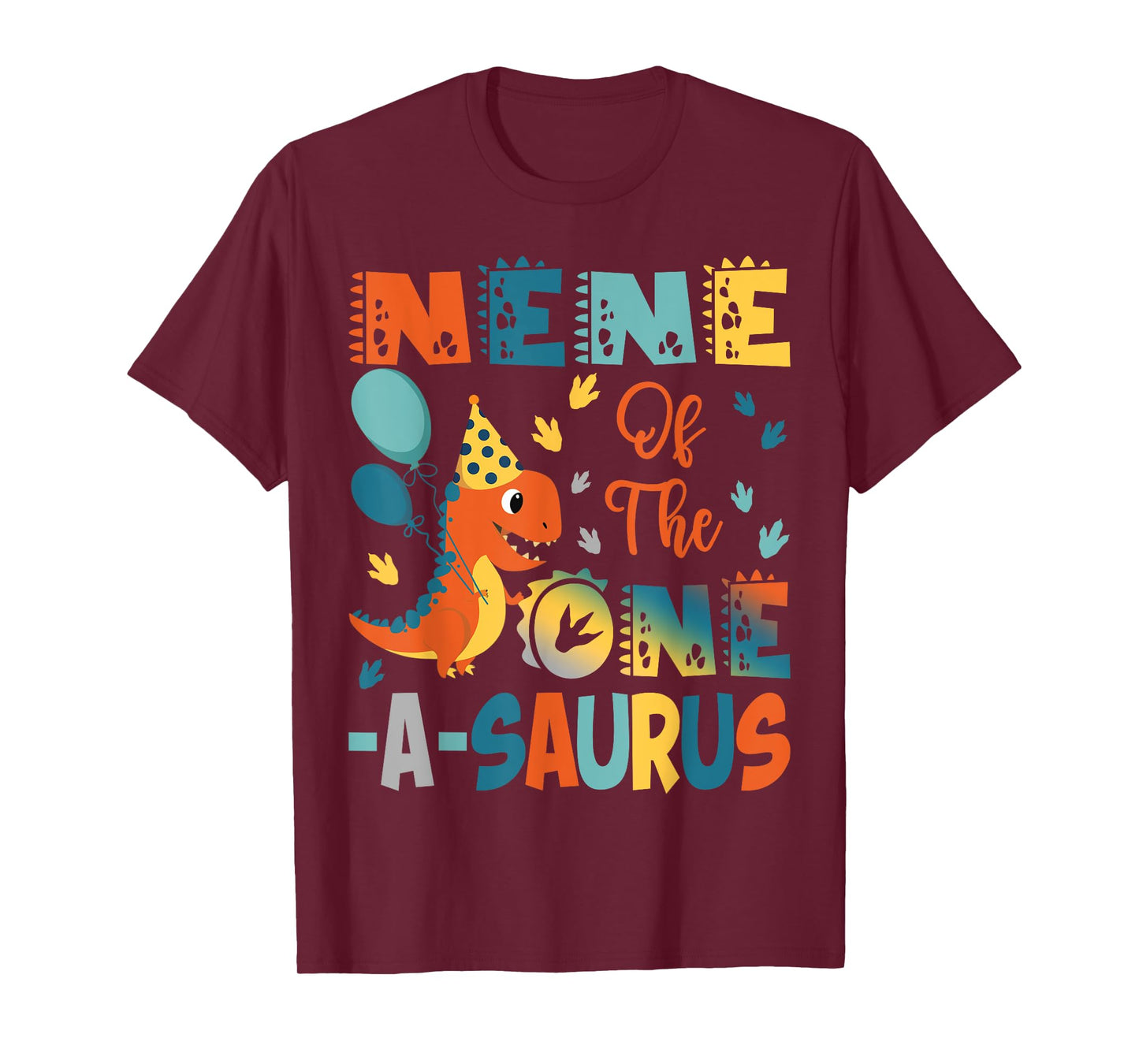 Nene Of The One-A-Saurus 2Nd Birthday Dinosaur Party T-Shirt