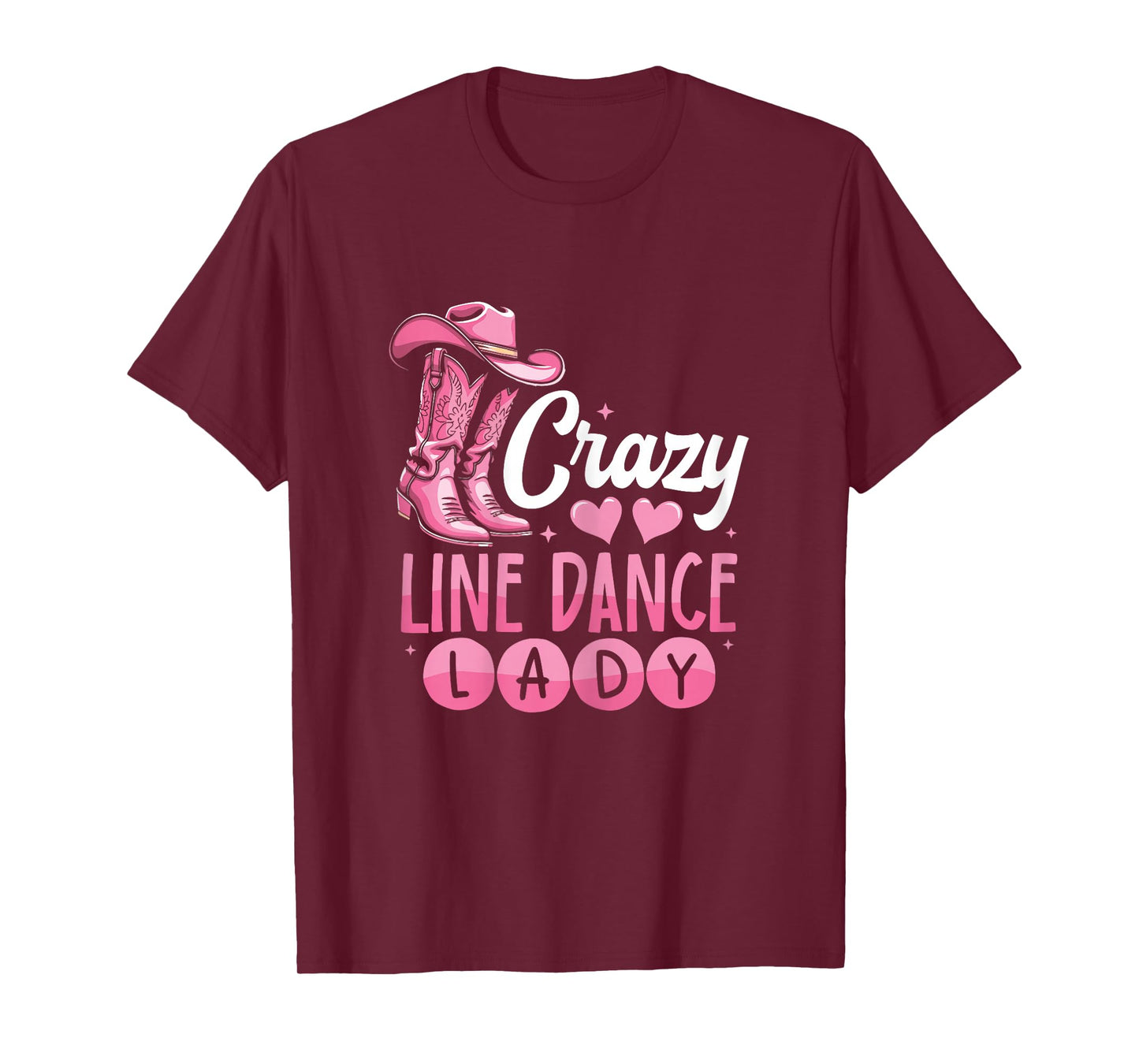 Crazy Line Dance Lady Line Dancing T-Shirt