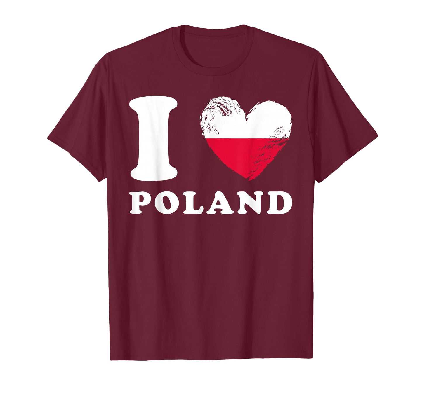 I Love Poland - Heart Flag Poland T-Shirt