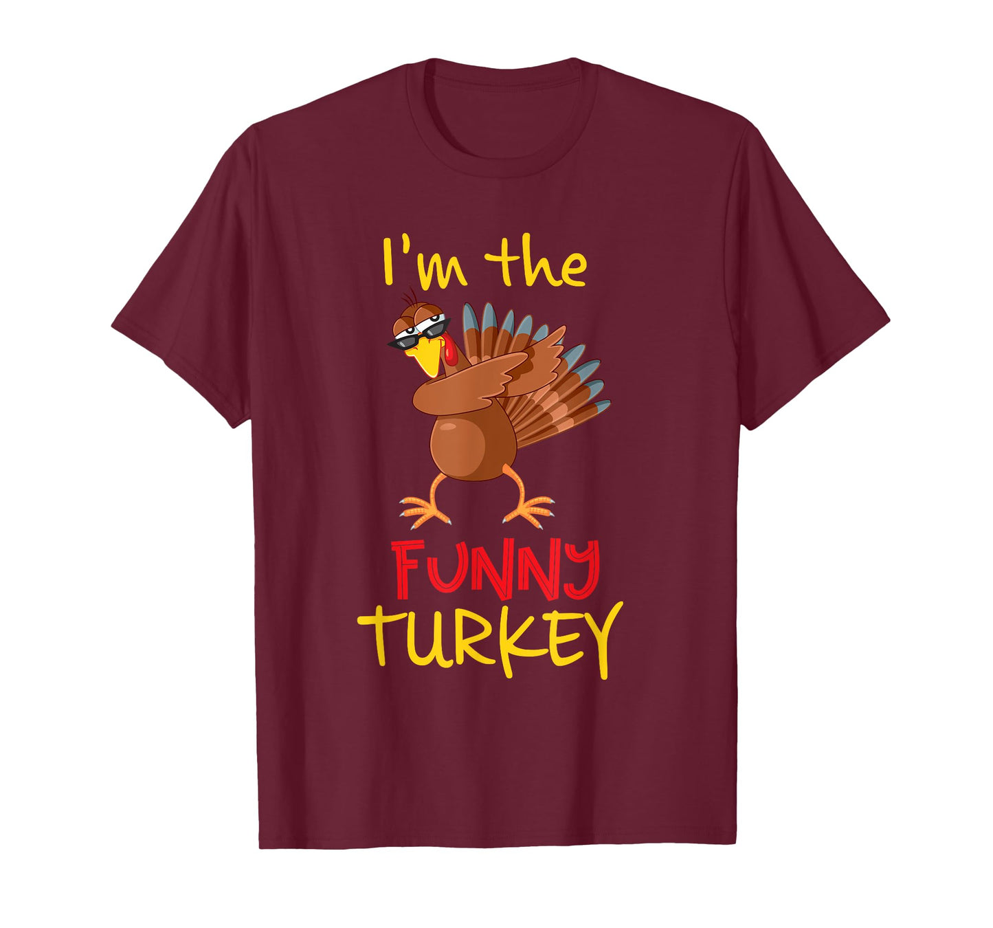 Funny Turkey Matching Family Group Thanksgiving Party T-Shirt